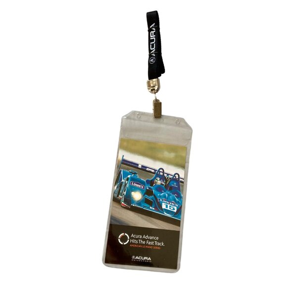 Fernandez Racing Owned Acura Dealership Card/Lanyard American LeMans w/COA - Picture 2 of 8